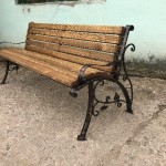 Скамья на кованном основании